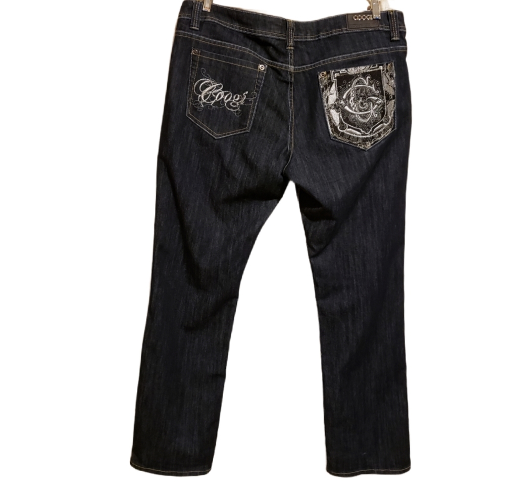 COOGI Denim Jeans Logo‎ Plus Size 17/18 Straight Leg